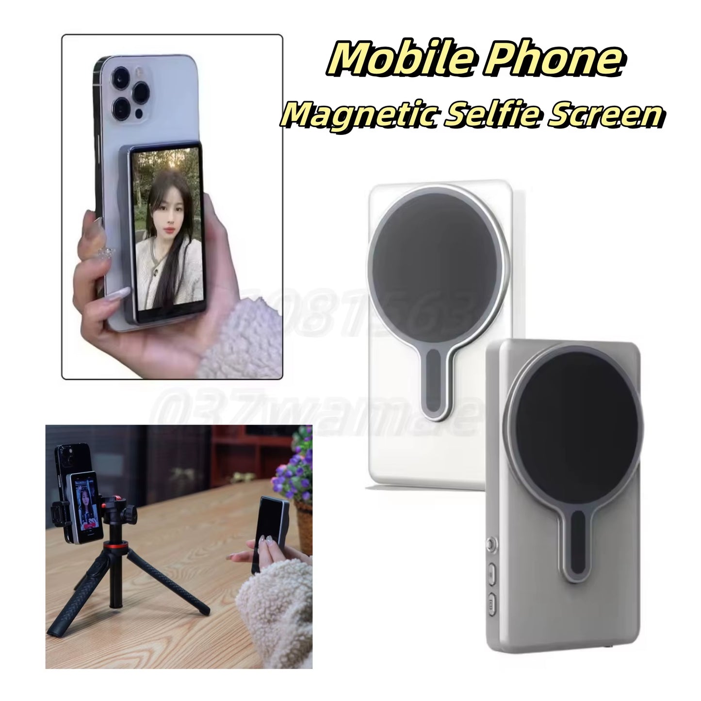 New Magnetic Phone Vlog Selfie Monitor Screen for Phone Rear Camera for Selfie Rear Camera 