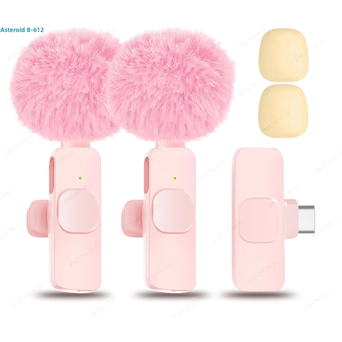 New Wireless Lavalier Microphone Portable Audio Video Recording Mini Microphone for Iphone Android PC Camera Live Gaming Phone