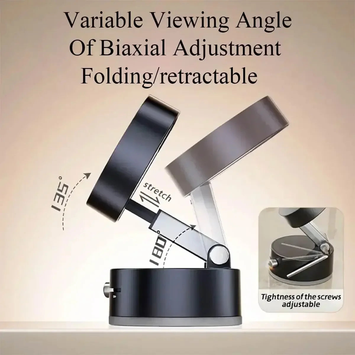 Mini Foldable Mobile Phone Holder Vacuum Suction Cup Holder Magnetic Car Phone Holder for Iphone/ Android Phone Accessories